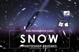 Elevate Designs with Snow Photoshop Brushes