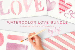 Exploring the Watercolor Love and Hearts Bundle of Clip Art Graphics for Creative Projects