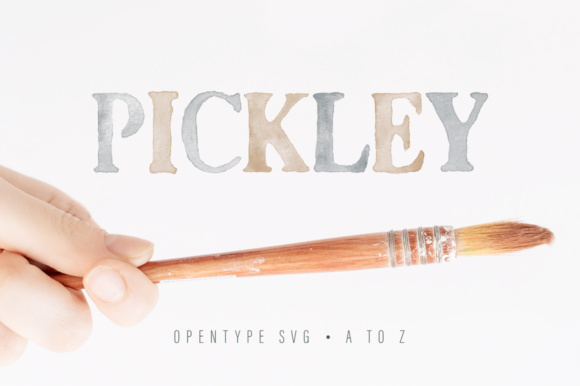 Pickley: The Watercolor Font for Catchy Headers