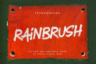 RainBrush: A Textured Font for Stylish Designs