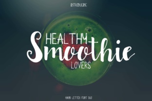 Smoothies: A Hand-Brushed Typeface for Bold Designs