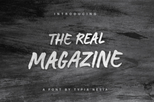The Real Magazine: A Fresh Handwritten Font for Modern Design